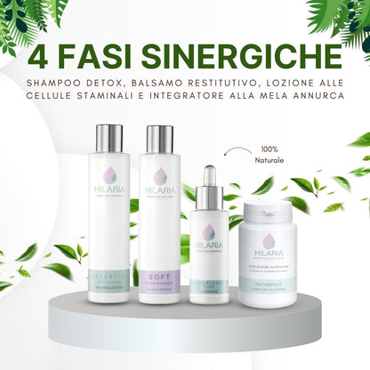fasi del Protocollo Anticaduta Hilaria Cosmetics