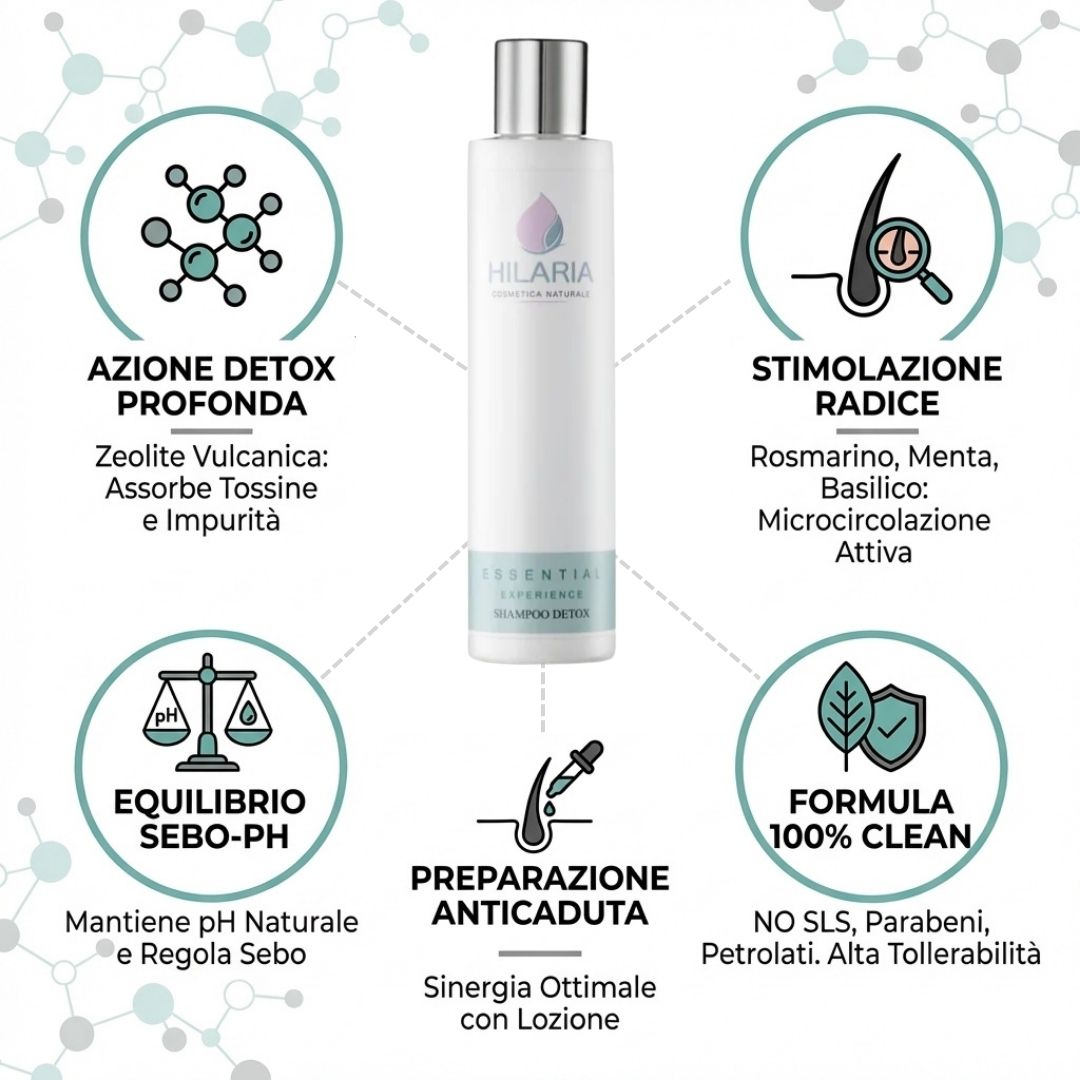 Shampoo Detox per Ricrescita Capelli Uomo e Donna